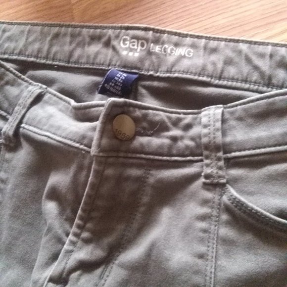 Olive Green GAP Skinny Pants - Picture 5 of 5